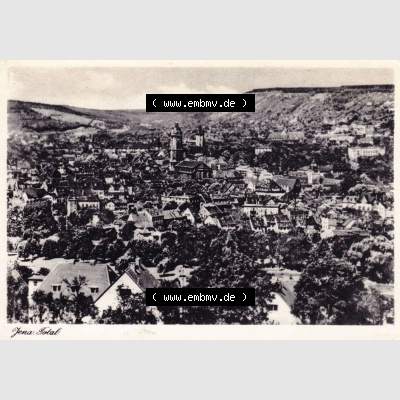 Ansichtskarte DDR Bezirk Gera, Stadtkreis Jena, Stadt Jena: 1951, Jena Total (1) Sammlung