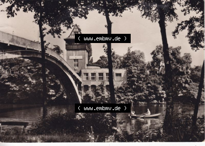 Ansichtskarte DDR Bezirk Berlin, Stadt Berlin: Berlin-Treprow Abteilbrücke (1) Sammlung