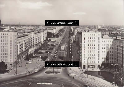 Ansichtskarte DDR Bezirk Berlin, Stadt Berlin: Karl-Marx-Allee (1) Sammlung