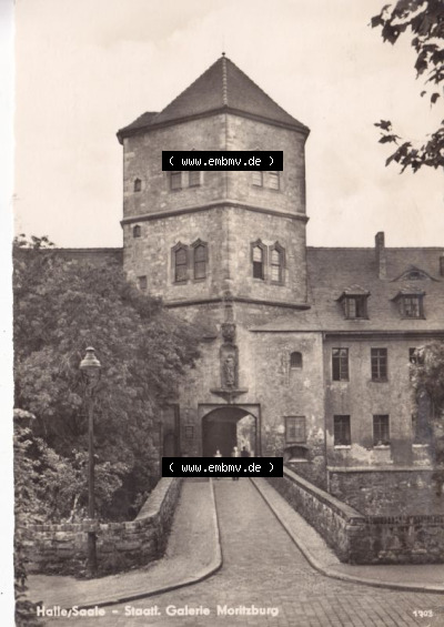 Ansichtskarte DDR Bezirk Halle, Stadtkreis Halle, Stadt Halle: Staatliche Galerie Moritzburg (1) Sammlung