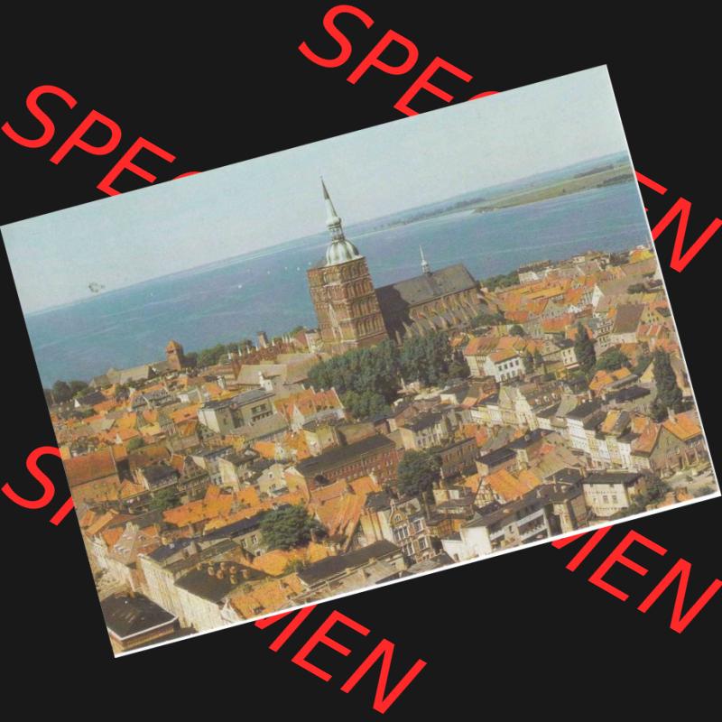 Ansichtskarte DDR Bezirk Rostock, Allgemein DDR, Stralsund Übersicht Reichenbach Vogtland 300951-89, 1989 (1) Sammlung