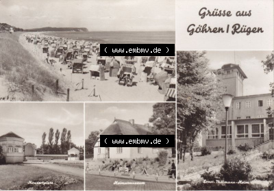 Ansichtskarte bzw. Postkarte aus DDR-Zeiten, Ostseebad Göhren im Norden der DDR Sammlung