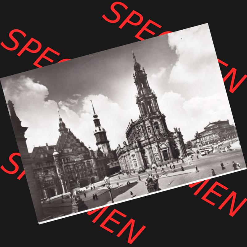 Ansichtskarte DDR Bezirk Dresden, Kreis Dresden, Stadt Dresden: Georgentor, Hofkirche und Oper, Brühlschen Terrasse (1) Sammlung