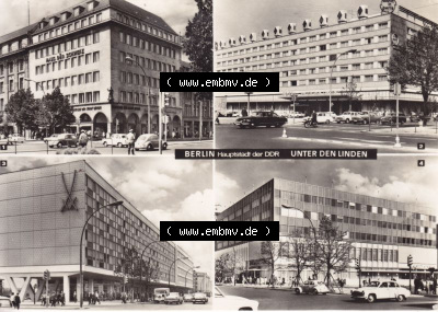 Ansichtskarte DDR Bezirk Berlin, Stadt Berlin: Mehrbildkarte, Unter den Linden (1) Sammlung