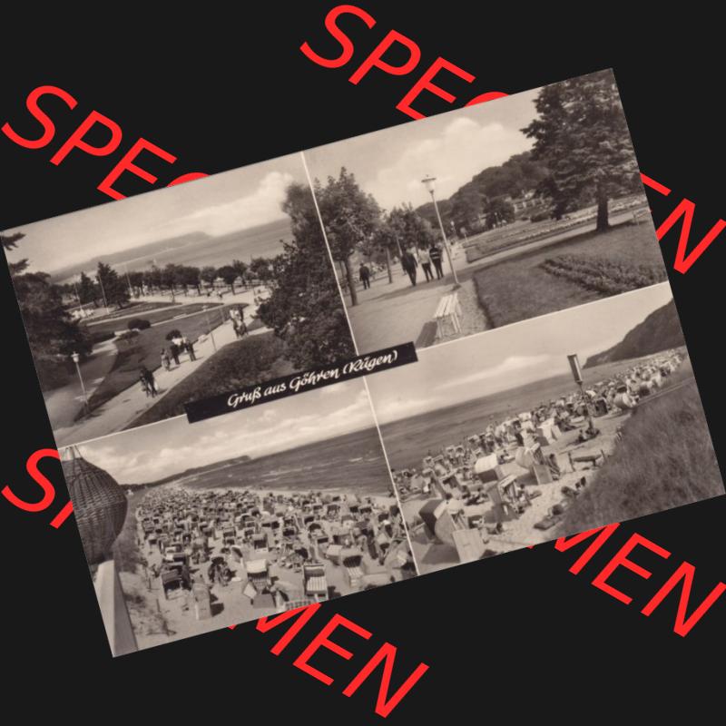 Ansichtskarte DDR Bezirk Rostock, Kreis Rügen, Ostseebad Göhren: 1969, Gruß aus Göhren (Rügen) Sammlung
