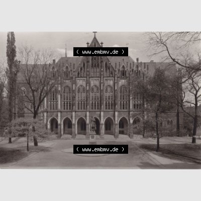 Ansichtskarte DDR Bezirk Dresden, Kreis Dresden, Stadt Dresden: Kreuzschule 1864-1865 von Fr. Arnold (1) Sammlung