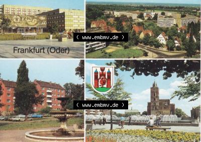 Ansichtskarte DDR Bezirk Frankfurt, Stadtkreis Frankfurt (Oder), Stadt Frankfurt (Oder): Marienkirche, Franz-Mehring-Straße,... Sammlung