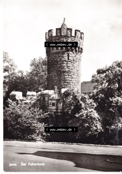 Ansichtskarte DDR Bezirk Gera, Stadtkreis Jena, Stadt Jena: Der Pulverturm (1) Sammlung