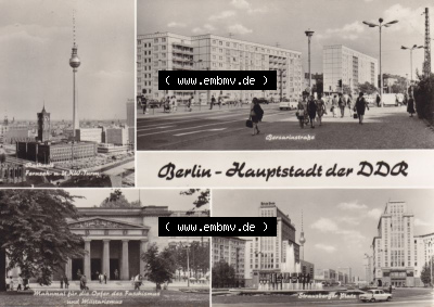 Ansichtskarte DDR Bezirk Berlin, Stadt Berlin: Berlin - Hauptstadt der DDR (1) Sammlung