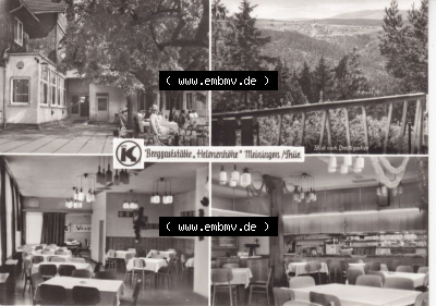 Ansichtskarte DDR Bezirk Suhl, Kreis Meiningen, Stadt Meiningen: Berggaststätte Helenenhöhe (1) Sammlung