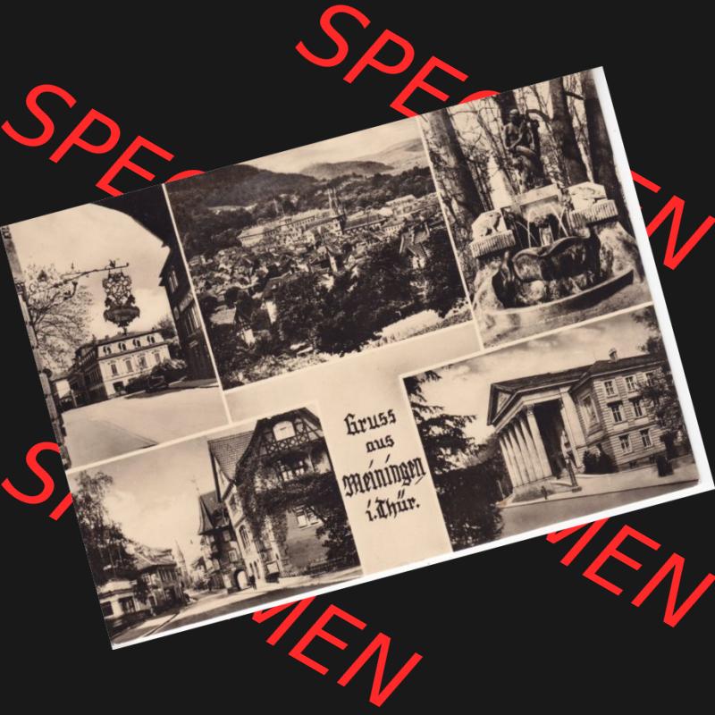 Ansichtskarte DDR Bezirk Suhl, Kreis Meiningen, Stadt Meiningen: Gruss aus Meiningeni. Thür., Suhl (1) Sammlung