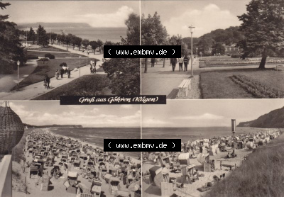 Ansichtskarte DDR Bezirk Rostock, Kreis Rügen, Ostseebad Göhren: 1969, Gruß aus Göhren (Rügen) Sammlung