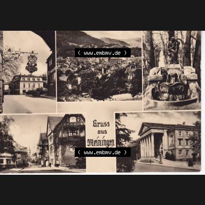 Ansichtskarte DDR Bezirk Suhl, Kreis Meiningen, Stadt Meiningen: Gruss aus Meiningeni. Thür., Suhl (1) Sammlung