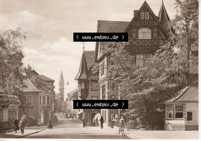 Ansichtskarte DDR Bezirk Suhl, Kreis Meiningen, Stadt Meiningen: 1958 Stadteingang zu Meiningen Thür. (1) Sammlung