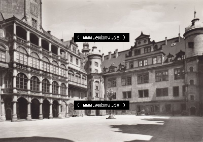 Ansichtskarte DDR Bezirk Dresden, Kreis Dresden, Stadt Dresden: Ehem. königl. Residenzschloß (1) Sammlung