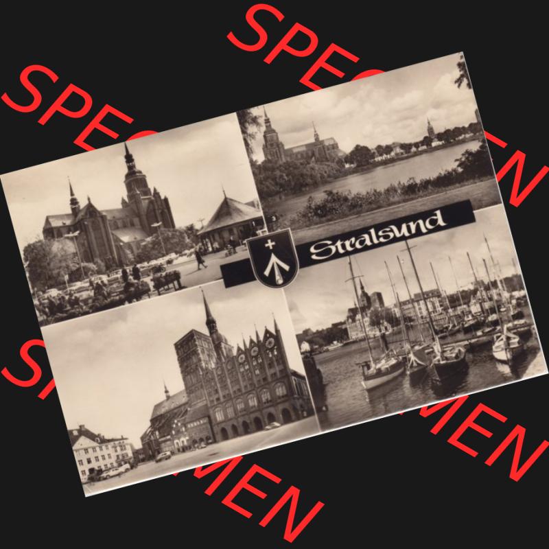 Ansichtskarte DDR Bezirk Rostock, Stadtkreis Stralsund, Hansestadt Stralsund: 1971, Stralsund, Gebraucht, Heldge-Verlag KG, Köthen-Anhalt (1) Sammlung