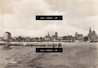 Ansichtskarte DDR Bezirk Rostock, Stadtkreis Stralsund, Hansestadt Stralsund: 1968, Hansestadt Stralsund, gelaufen, Heldge-Verlag... Sammlung