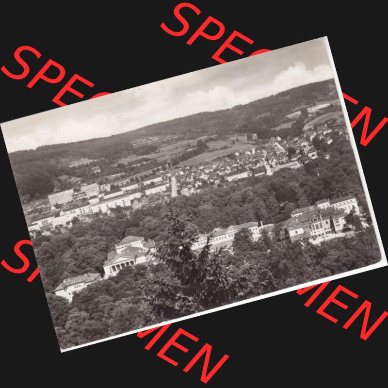 Ansichtskarte DDR Bezirk Suhl, Kreis Meiningen, Stadt Meiningen: 1968, Blick vom Bielstein zum Schloßhof (1) Sammlung