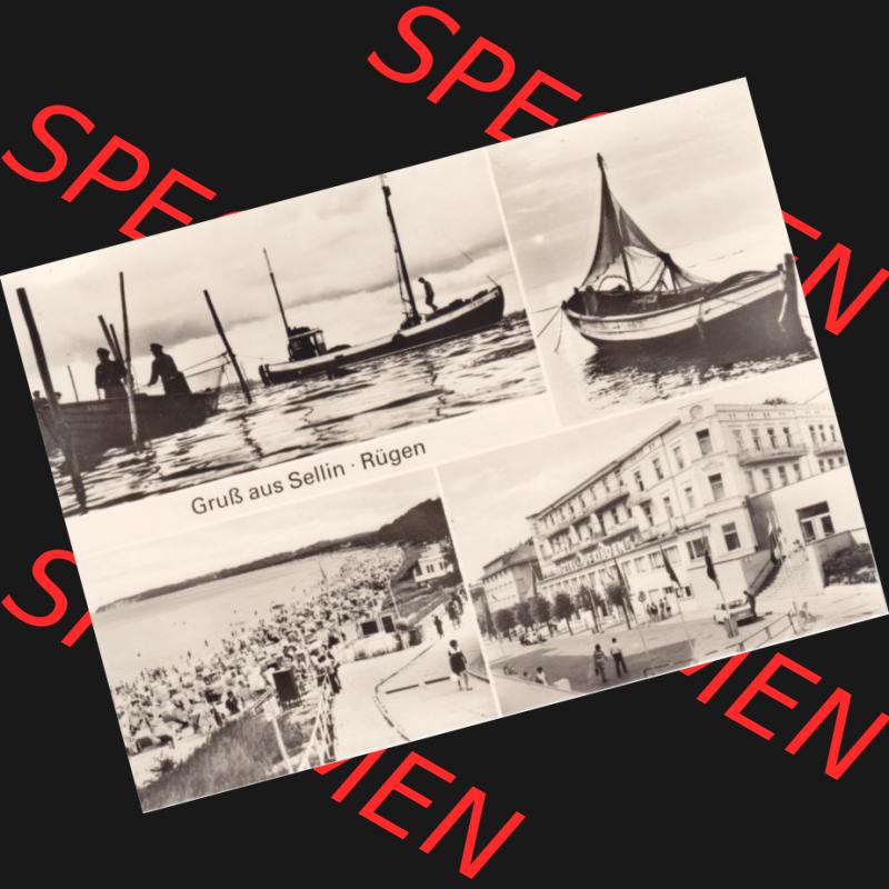 Ansichtskarte DDR Bezirk Rostock, Kreis Rügen, Ostseebad Sellin: Bild und Heimat Reichenbach, Gruß aus Sellin (1) Sammlung