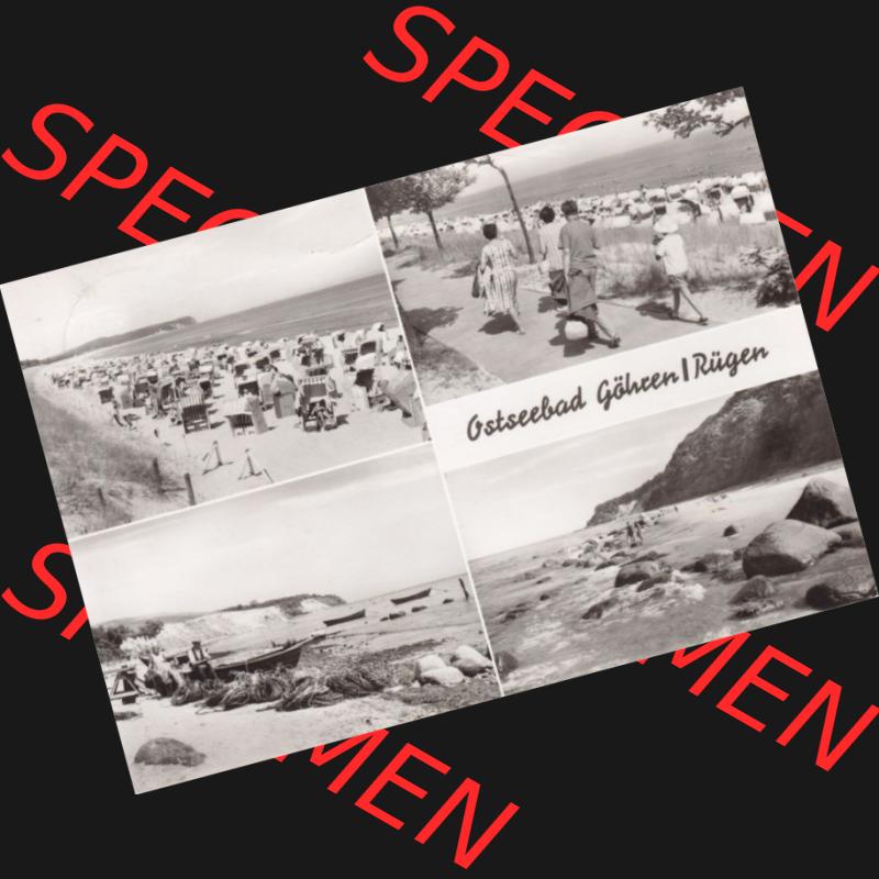 Ansichtskarte DDR Bezirk Rostock, Kreis Rügen, Ostseebad Göhren: Strandansicht bei Göhren. Ansichtskarte bzw. Postkarte aus DDR-Zeiten der Deutschen Demokratischen... Sammlung