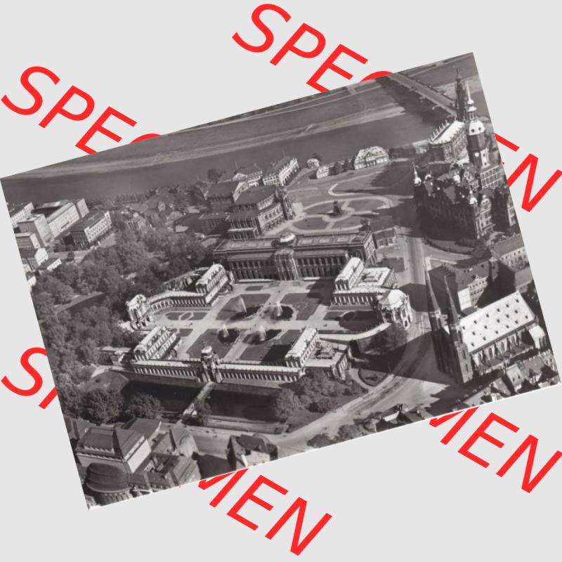 Ansichtskarte DDR Bezirk Dresden, Kreis Dresden, Stadt Dresden: Zwinger und Theaterplatz (1) Sammlung