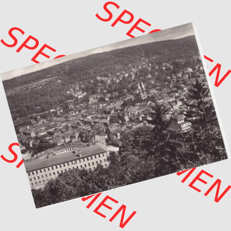 Ansichtskarte DDR Bezirk Suhl, Kreis Meiningen, Stadt Meiningen: Blick vom Bielstein (1) Sammlung
