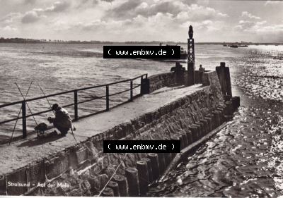 Ansichtskarte DDR Bezirk Rostock, Stadtkreis Stralsund, Hansestadt Stralsund: Stralsund, Ungelaufen, Auf der Male, Heldge-Verlag... Sammlung