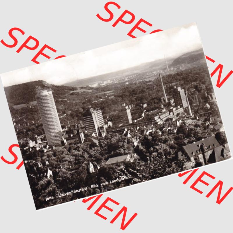 Ansichtskarte DDR Bezirk Gera, Stadtkreis Jena, Stadt Jena: Blick vom Landgrafen (1) Sammlung