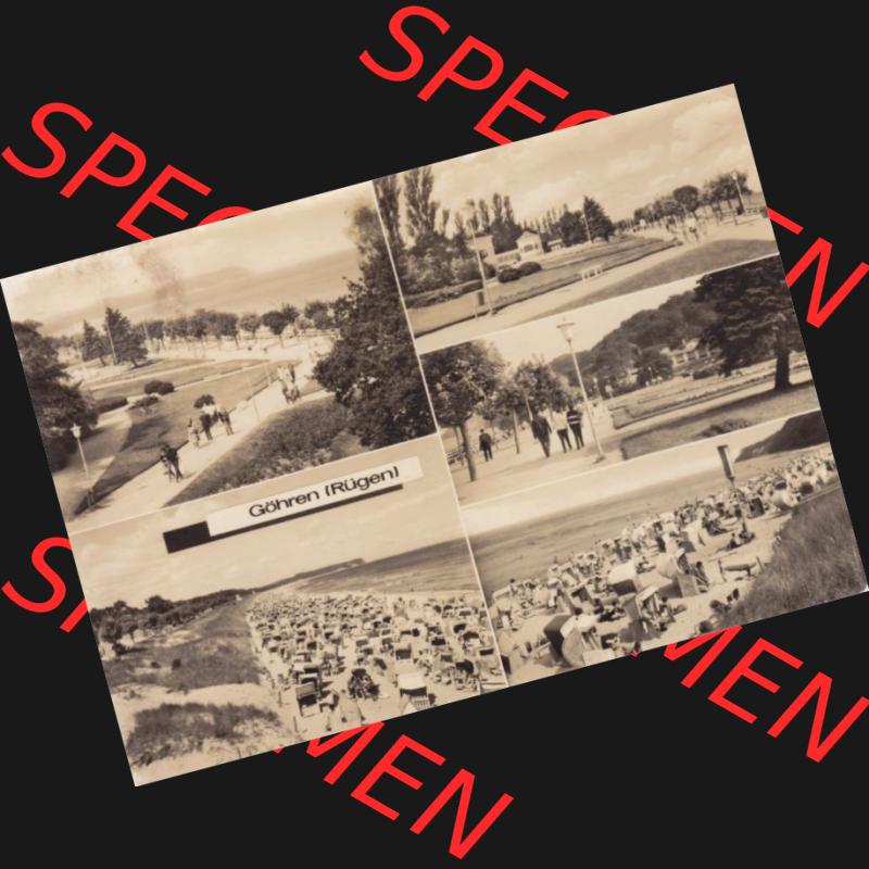 Ansichtskarte DDR Bezirk Rostock, Kreis Rügen, Ostseebad Göhren: 197x, Mehrbildkarte aus Göhren (Rügen) Sammlung