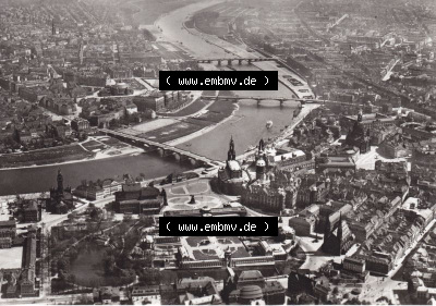 Ansichtskarte DDR Bezirk Dresden, Kreis Dresden, Stadt Dresden: Neustadt und Altstadt vom SW (1) Sammlung