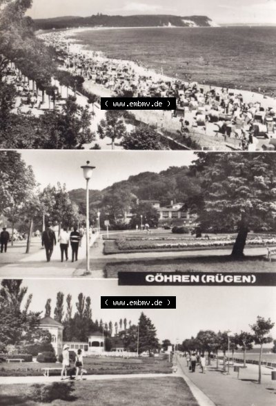 Ansichtskarte bzw. Postkarte aus DDR-Zeiten, Ostseebad Göhren im Norden der DDR Sammlung