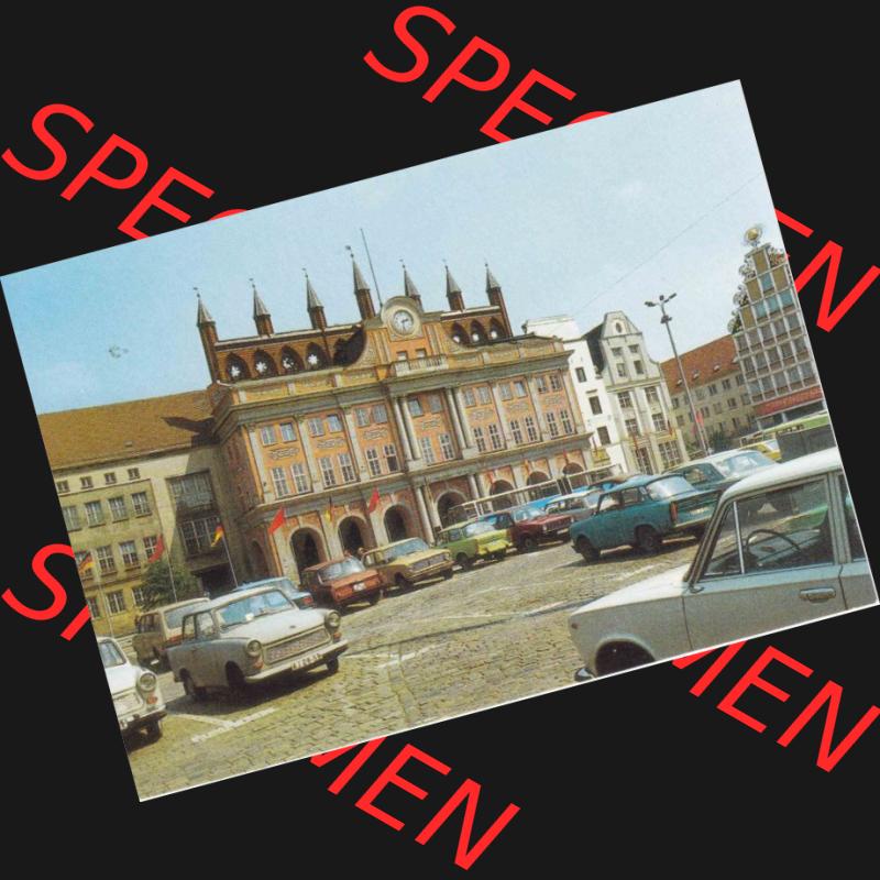 Ansichtskarte DDR Bezirk Rostock, Allgemein DDR, Rostock Rathaus, Reichenbach 300951-89, 1989 (1) Sammlung