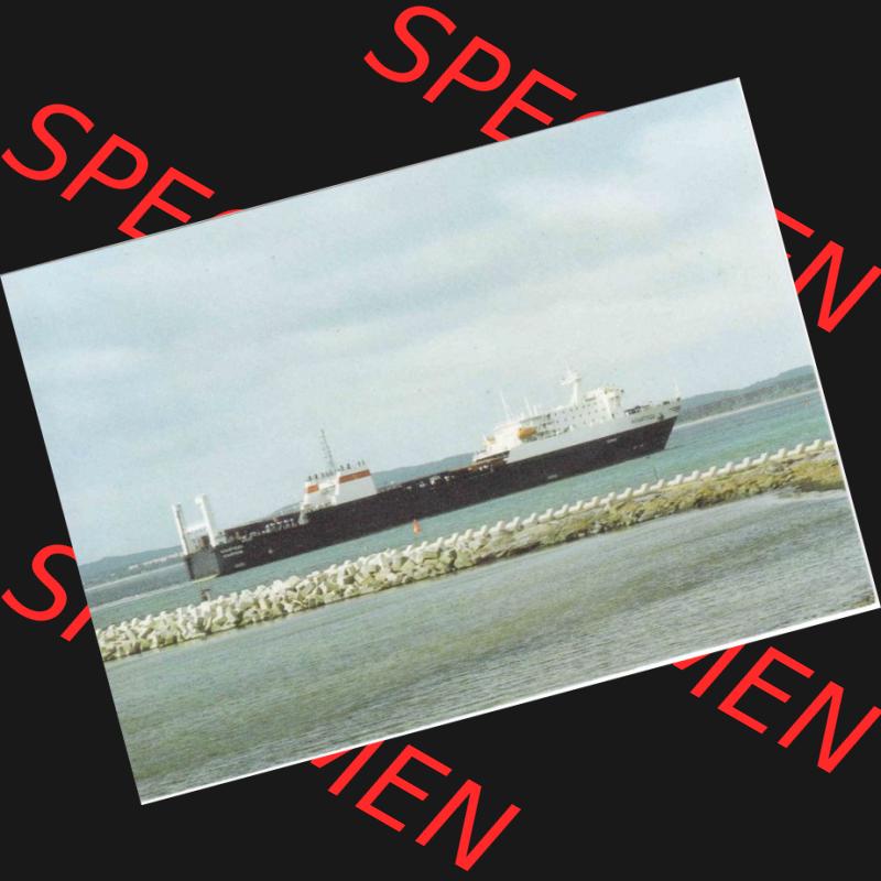 Ansichtskarte DDR Bezirk Rostock, Allgemein DDR, Sassnitz Fährschiff Klaipeda, Reichenbach, 300951-89, 1989 Sammlung