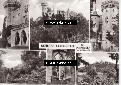 Ansichtskarte DDR Bezirk Suhl, Kreis Meiningen, Stadt Meiningen: Schloss Landsberg (1) Sammlung