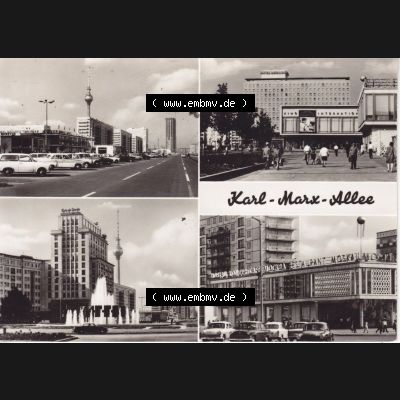 Ansichtskarte DDR Bezirk Berlin, Stadt Berlin: Karl-Marx-Allee (1) Sammlung