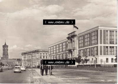 Ansichtskarte DDR Bezirk Berlin, Stadt Berlin: Staatsratsgebäude mit Stadtbibliothek und Rathaus, Hauptstadt der DDR (1) Sammlung