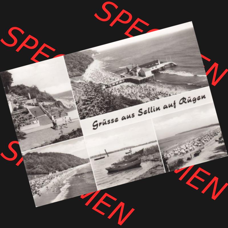 Ansichtskarte DDR Bezirk Rostock, Kreis Rügen, Ostseebad Sellin: 1977, Grüsse aus Sellin auf Rügen. Ansichtskarte bzw. Postkarte aus DDR-Zeiten der... Sammlung