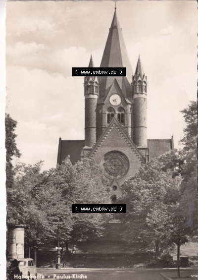 Ansichtskarte DDR Bezirk Halle, Stadtkreis Halle, Stadt Halle: Paulus-Kirche (1) Sammlung