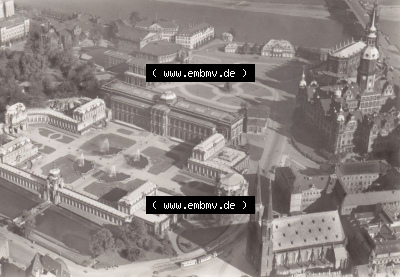 Ansichtskarte DDR Bezirk Dresden, Kreis Dresden, Stadt Dresden: Zwinger und Theaterplatz (1) Sammlung