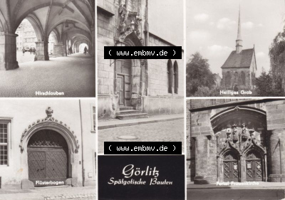 Ansichtskarte DDR Bezirk Dresden, Kreis Görlitz, Stadt Görlitz: al Annenkapelle, Heiliger Grab, Portal Frauenkirche (1) Sammlung