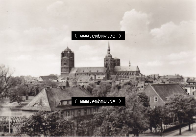 Ansichtskarte DDR Bezirk Rostock, Stadtkreis Stralsund, Hansestadt Stralsund: Verlag KONSUM FOKU Magedeburg, Jacobikirche und... Sammlung