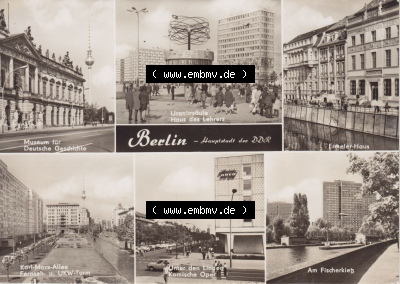 Ansichtskarte DDR Bezirk Berlin, Stadt Berlin: Museum für Deutsche Geschichte, Haus des Lehrers (1) Sammlung