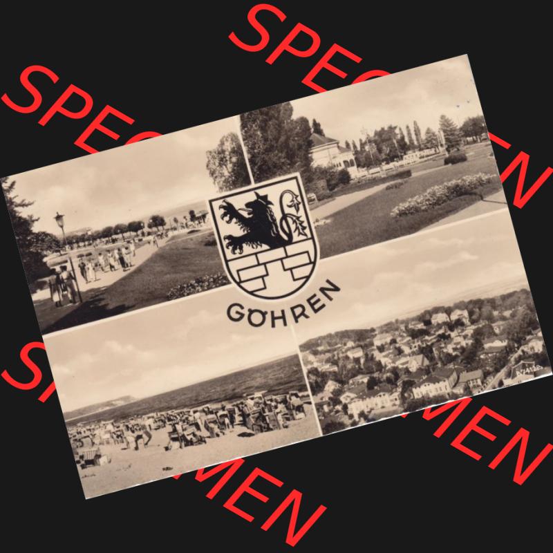 Ansichtskarte DDR Bezirk Rostock, Kreis Rügen, Ostseebad Göhren: 1969, Göhren auf Rügen Orts und Strand Ansichten. Ansichtskarte bzw. Postkarte... Sammlung