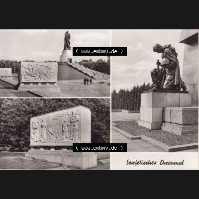 Ansichtskarte DDR Bezirk Berlin, Stadt Berlin: Treptow, Sowjetisches Ehrenmal (1) Sammlung