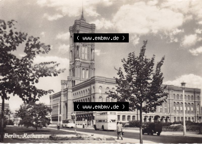 Ansichtskarte DDR Bezirk Berlin, Stadt Berlin: 196x, Rathaus (1) Sammlung