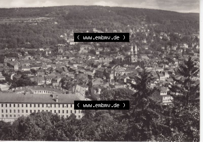 Ansichtskarte DDR Bezirk Suhl, Kreis Meiningen, Stadt Meiningen: Blick vom Bielstein (1) Sammlung