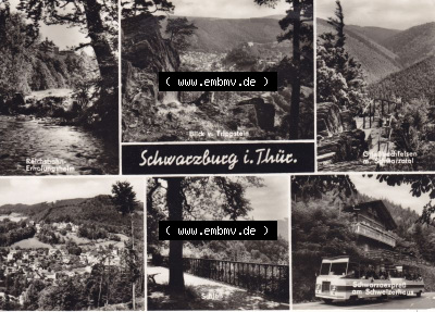 Ansichtskarte DDR Bezirk Suhl, Schwarzburg: Schwarzburg in Thüringen, Reichsbahn-Erholungsheim, Trippstein, (1) Sammlung