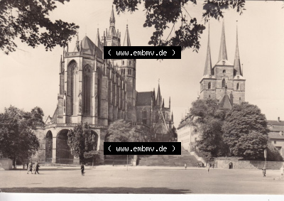 Ansichtskarte bzw. Postkarte aus DDR-Zeiten, Bezirk Erfurt, Stadt Erfurt der DDR Sammlung