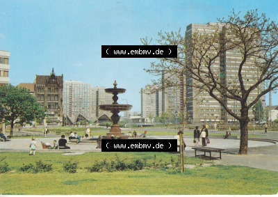 Ansichtskarte DDR Bezirk Berlin, Stadt Berlin-Mitte: Spittelmarkt und Fischerinsel (1) Sammlung