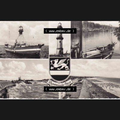 Ansichtskarte DDR Bezirk Rostock, Stadtkreis Rostock, Hansestadt Rostock, Ortsteil Seebad Warnemünde DDR, Warnemünde in Rostock Ostsee (1) Sammlung